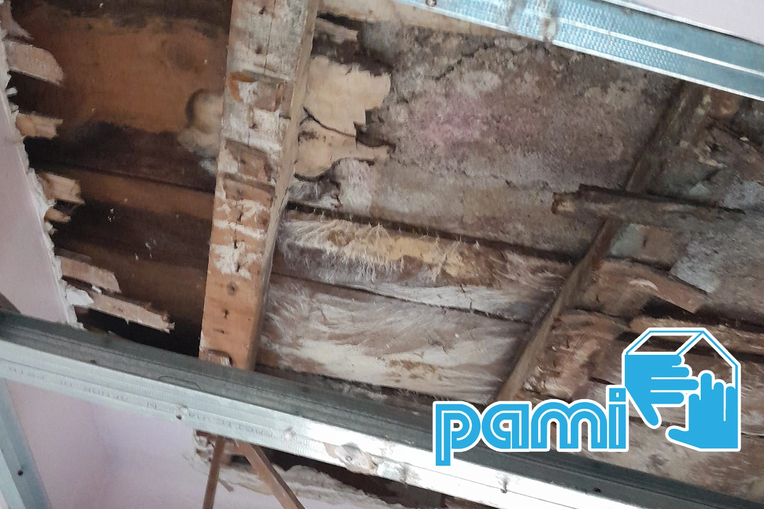 Éléments en bois présentant des dégradations dans un bâtiment ancien des Pyrénées-Orientales 66130